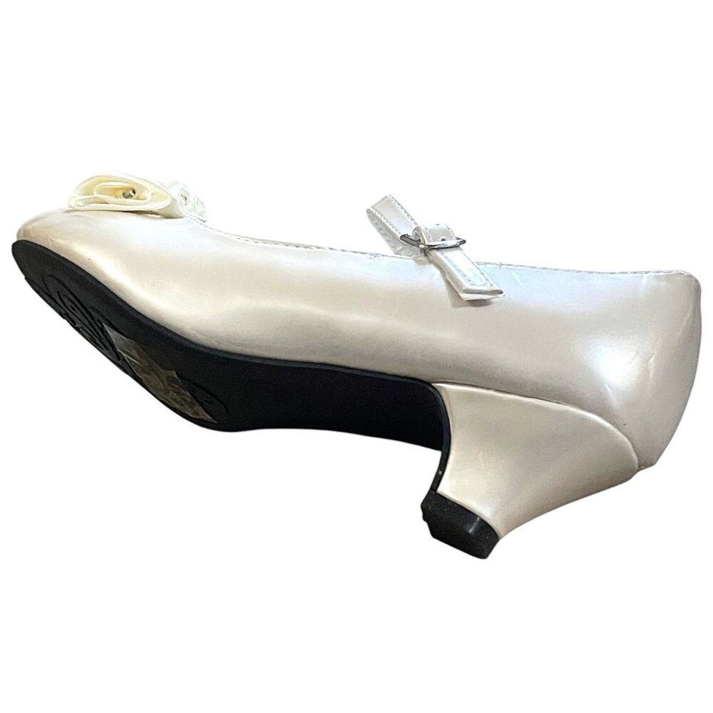 Patent Leather Mary Jane Satin Rosette Flower Girls Dress Shoes 3-Pair Wholesale - Picture 3 of 7